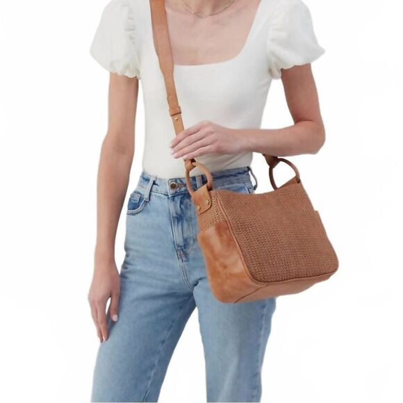 HOBO International Woven Sepia Sheila Crossbody - Picture 2 of 8